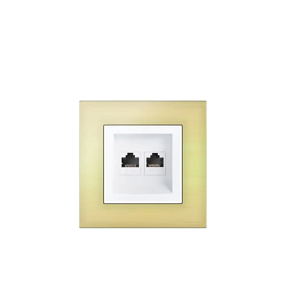 RJ45 Çift Veri Soketi CAT6 UTP - Beyaz