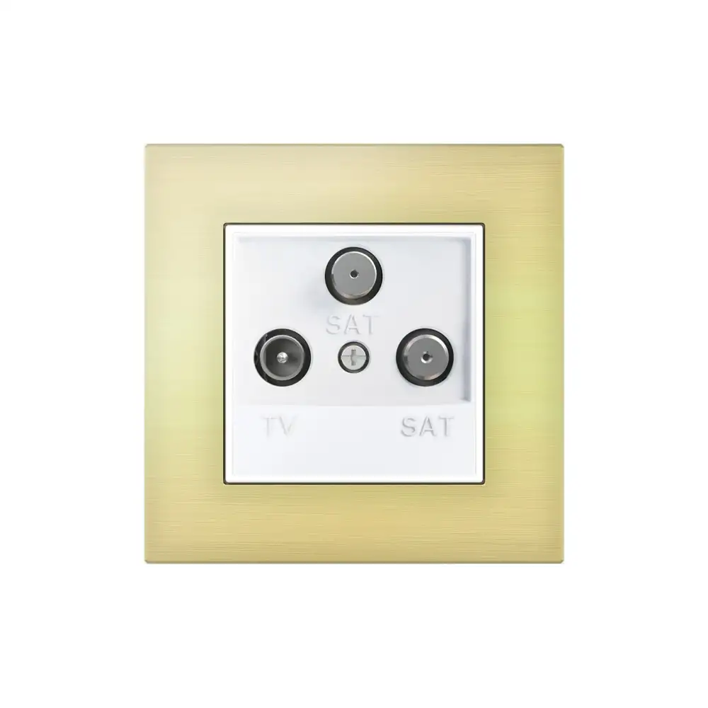 TV/SAT/SAT Sonlandırma Soketi 1dB - Beyaz