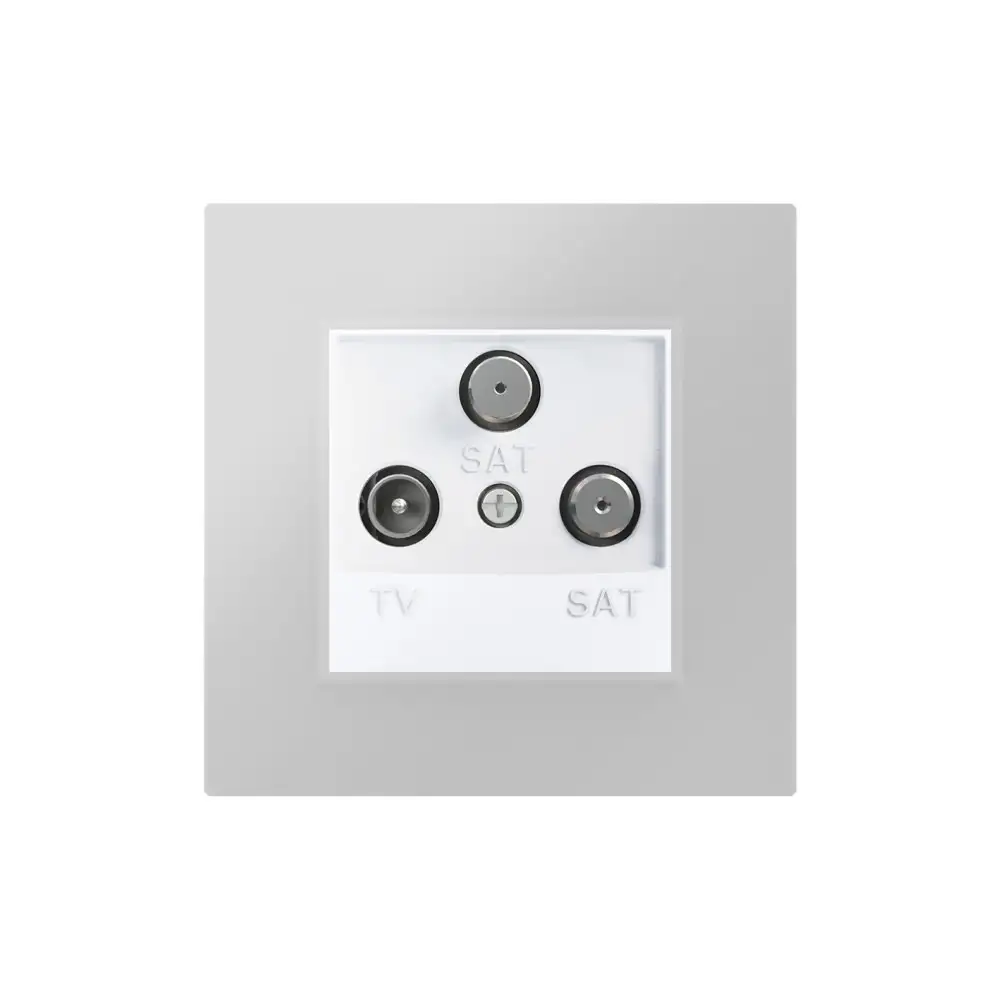 TV/SAT/SAT Sonlandırma Soketi 1dB - Beyaz